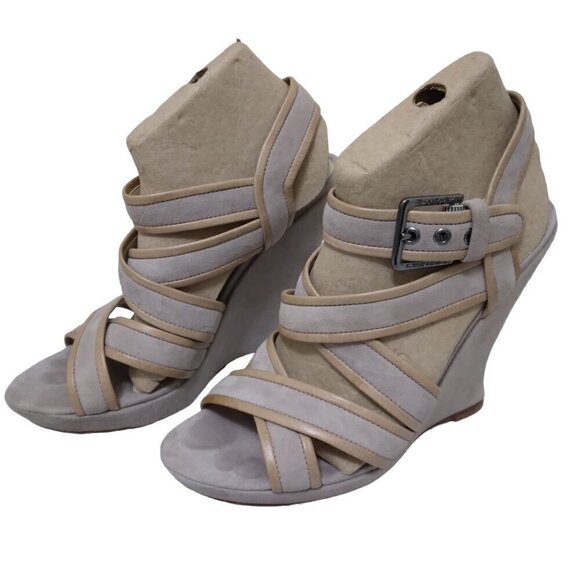Alexandre Birman | Suede Slingback Wedge Platform Sandals | Sz 10 - Picture 2 of 13